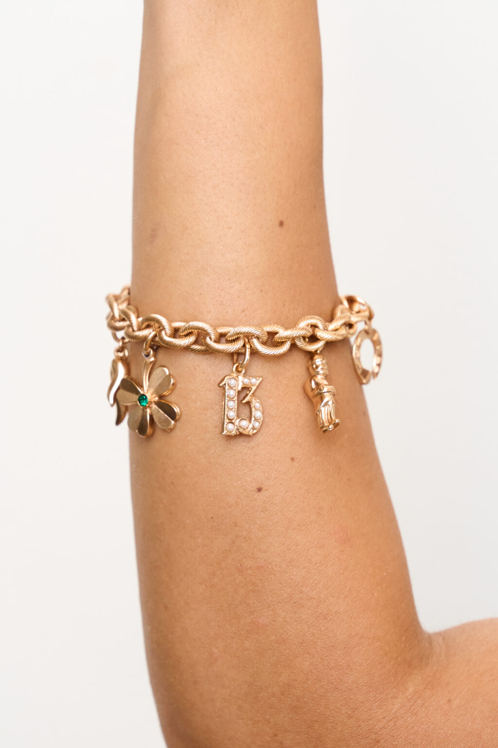 Bracciale con ciondoli - charms scaramantico