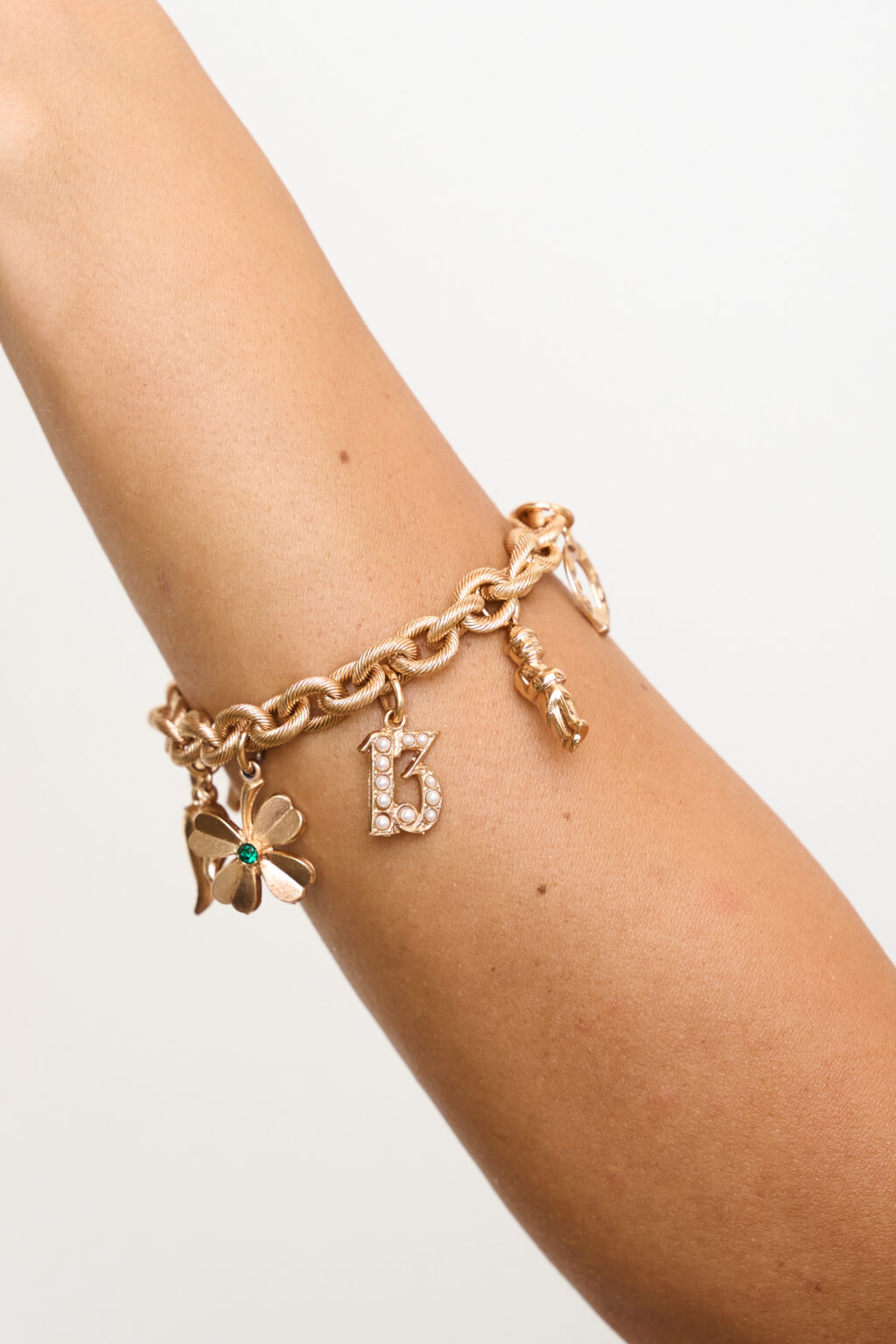 Bracciale con ciondoli - charms scaramantico