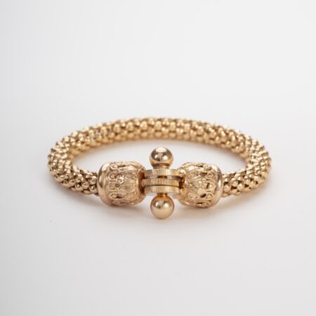 Bracciale Dorato Oro 14 KT Chiusura a Vite