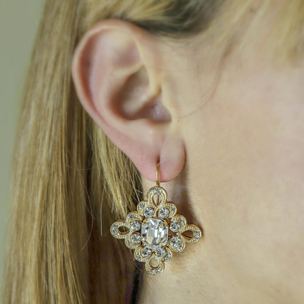 Crystal glitter earrings