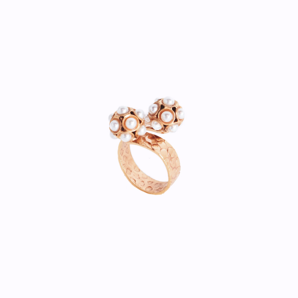 Parure completa: collana orecchini anello bracciale stile Liberty