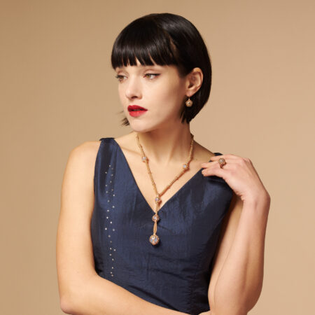 Elegante Parure a sfera "Palla prigioniera"