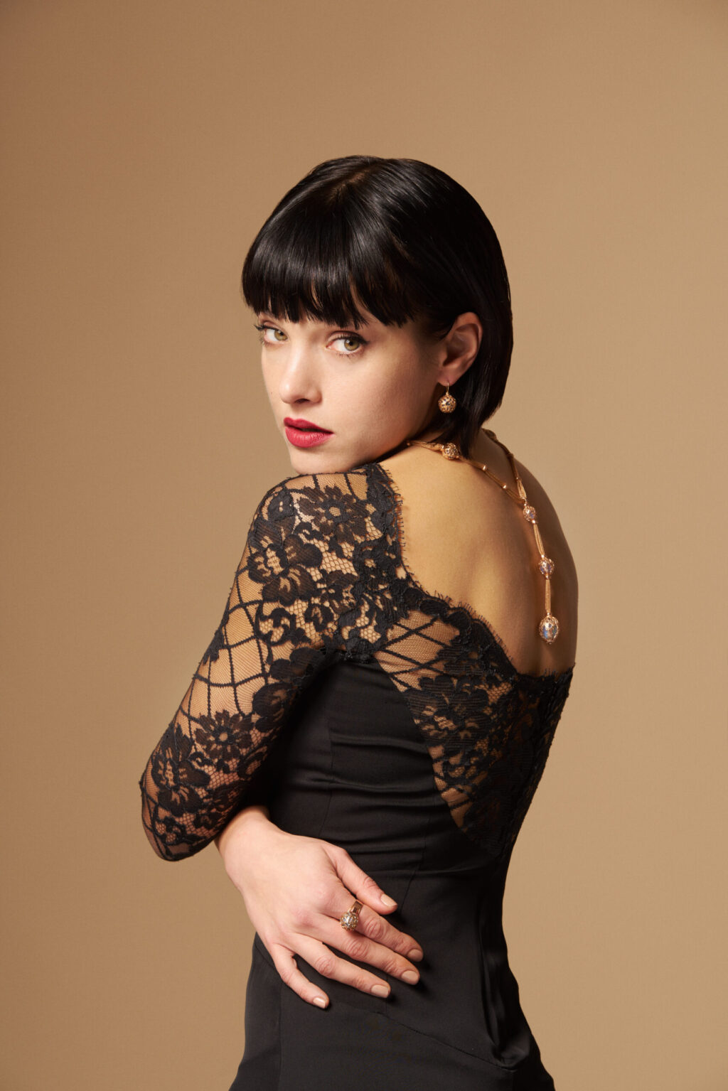 Elegante Parure a sfera "Palla prigioniera"