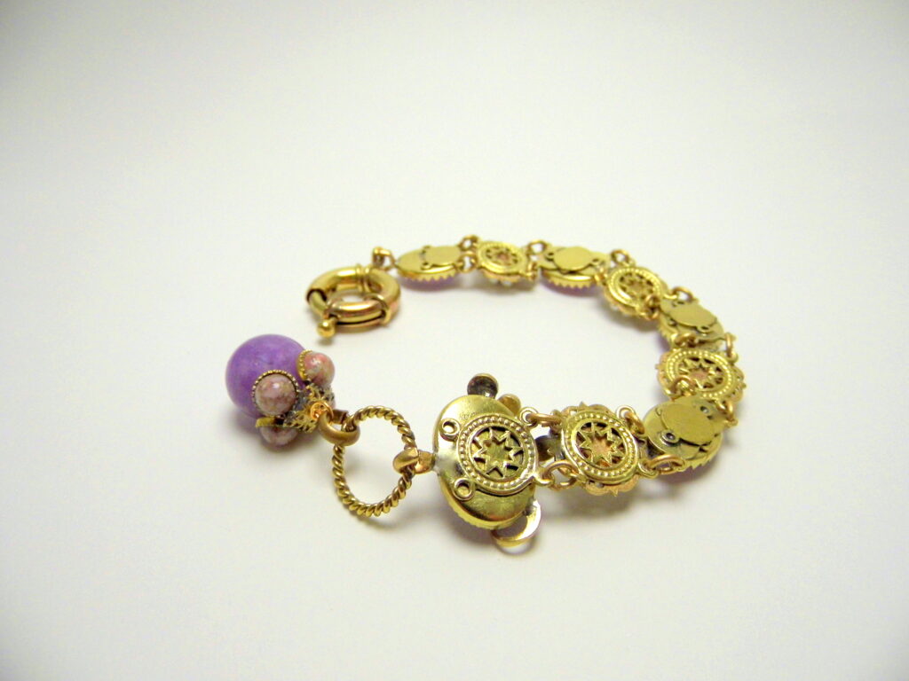 Bracciale Agata Lilla, Perle Fiume e Filigrana - Eleganza d'Epoca